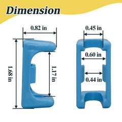 Generic 4 Pcs RP60911 Faucet Plumbing Replacement Parts, Plumbing Hose Tool, Blu