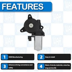Power Window Motor 2 Pins Compatible with Kia Sportage 2017-2022 Front Left