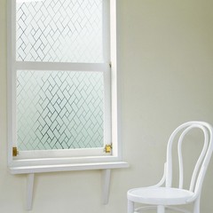1 Pack Reusable Silver Window Privacy Film Non Adhesive Frosted Decorative Film