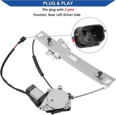 751-712 Power Window Regulator with Motor Compatible with Rear Left Driver Side
