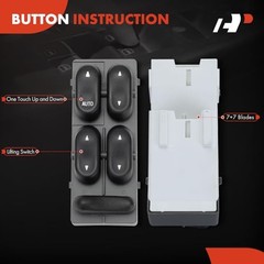 Master Power Window Switch Compatible with Ford F250/F350/F550 Super Duty