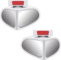 2 PCS Blind Spot Mirror, Double-Sided Wide Angle 360 Degree Adjustable Rearview