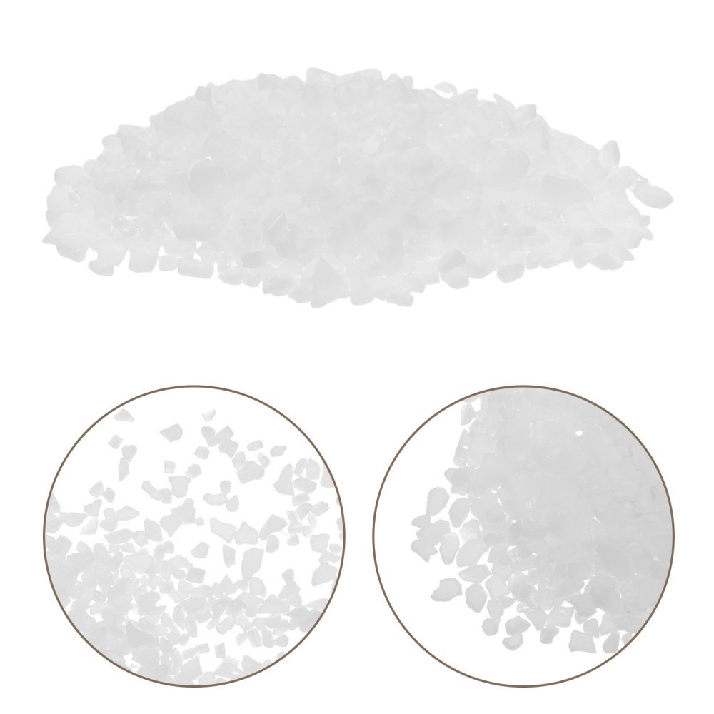 Microwave Kiln Fusible Glass Scrap White Durable Glass Pieces for DIY Jewelry