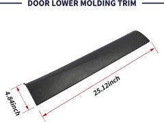 Door Lower Molding Trim Compatible with Mitsubishi Rear Left Driver Side