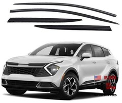 Smoke Window Visor Sun Rain Vent Guard 4 Pcs Set Sportage 2023~ Smoke