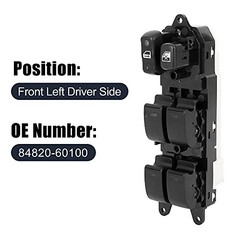 Master Driver Side Power Window Switch 84820-60100 Replacement for Lexus