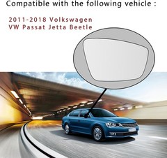 Door Mirror Heated, Mirror Glass Replacement Compatible with Golf MK5 Plus 2004-