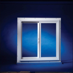 Duo-Corp Agriclass Double Slide Vinyl Utility Window White Glass/Vinyl Window 23