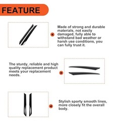 Windshield A-Pillar Trim Compatible with 2010-2013 Kia Soul Exterior Pair