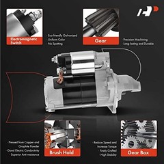 Starter Motor Compatible with Scion iQ 2012 2013 2014 2015 L4 1.3L, 12V 1.0KW