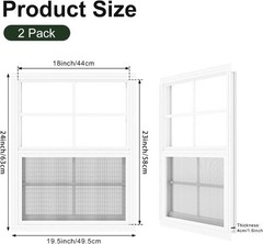 2 Pack Shed Windows 18″ x 23″ Flush Mount Window with Tempered Glass,House Sm…