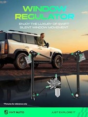Front Passenger Side Power Window Regulator With 2-Pin Motor Assembly