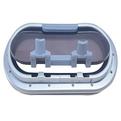 ISURE Elliptical Porthole Aluminum Alloy Tempered Glass Marine Yacht RV 2-Sizes