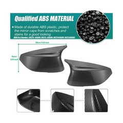 Carbon Fiber Side Mirror Caps for Infiniti Q50 Q60 Q70 QX30 QX50 Q50L Accesso…