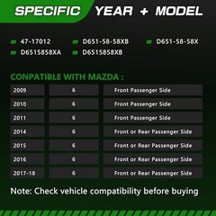 Power Window Lift Motor Compatible with 2009 2010 2011 2012 2013 2014 2015