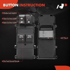 Driver Master Window Switch for Honda Accord EX Coupe 2008-2012 35750TE0A32