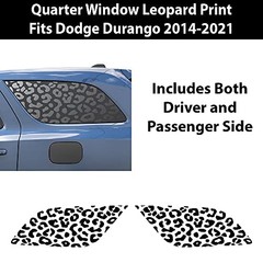 – Precut Leopard Cheetah Rear Side Decal Stickers Compatible Quarter Window