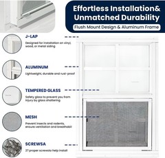 2 Pack Shed Windows14″ x 21″ Small Sliding Windows,Flush Mount Windows