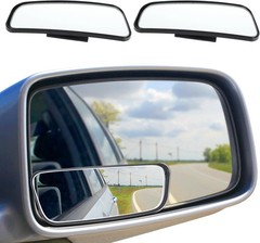 2PCS Blind Spot Mirror for Car Wide Angle Convex Rear View Mirror Kit