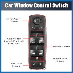 Front Left Driver Side Power Window Switch No.68234092AC with Tool Window