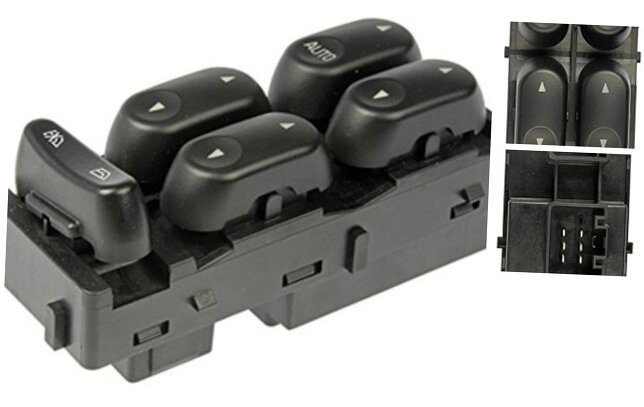 Driver Power Window Switch 5-Button for Ford Super Duty Explorer 02-05