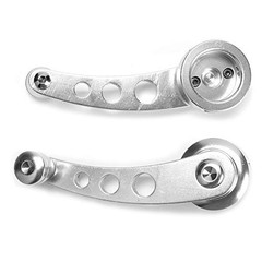Car Window Handle Winder Riser, Silver 3in CNC Aluminum Alloy Window Crank