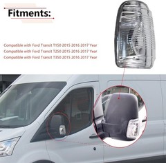 Driver Side Mirror Turn Signal Lamp Compatible with Ford Transit T150 T250 T350