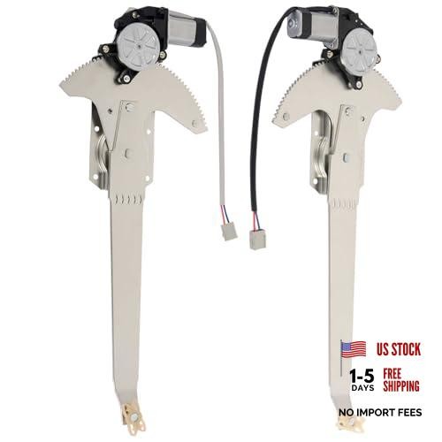 Front Left and Front Right Power Window Regulator with Motor Fit for 741-674
