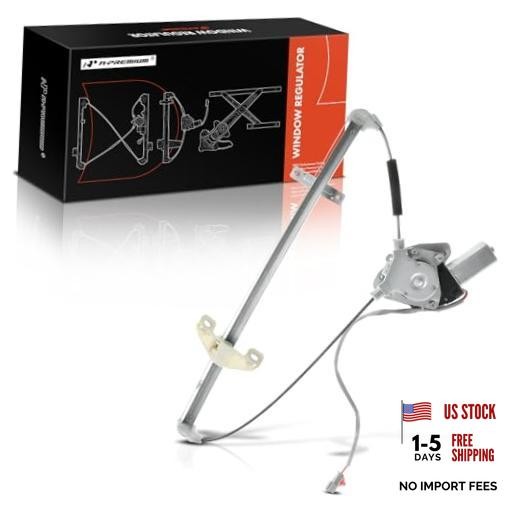 Power Window Regulator with 2-Pin Plug Motor Rear Passenger Side Compatible