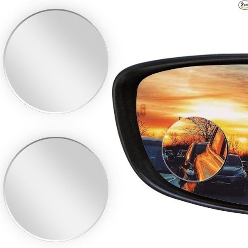 2Pcs Blind Spot Mirrors Side Mirror Removable Adjustable Ang Color: Round-2Pcs