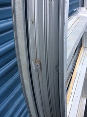UNIQUE CUSTOM MADE ALUMINUM FABRICATED CIRCLE/PORTHOLE FIXED WINDOW FRAME – NEW