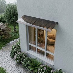 2pcs Window&Door Awnings Canopy Rain/Snow Protection Awnings for Outside Patio