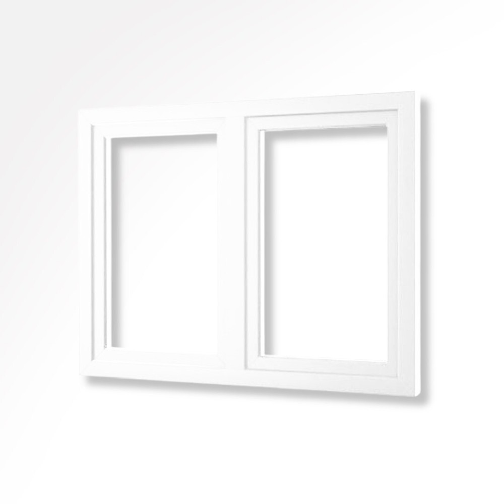Tilt and Turn Windows White 48″ x 48″ Double Sash