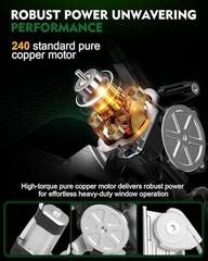 741-349 Front Right Passenger Side Power Window Regulator with Motor for: