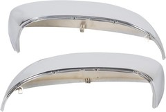 Pair Chrome Mirror Half Caps Compatible with 2007-2014 Silverado Sierra Ava