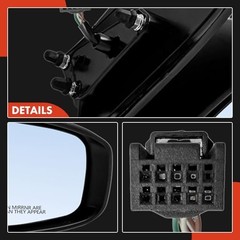 Passenger Side Power Door Mirror Compatible with Mitsubishi Mirage 2014 –