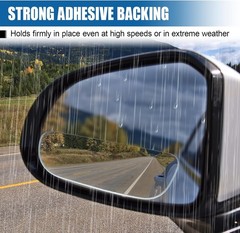 Rectangular Car Blind Spot Mirror, Adjustable Frameless HD C Size: Rectangular