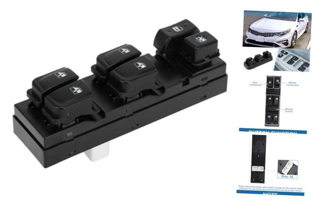 Car Power Window Switch No.935702G212 Front Left Driver Side Window Control