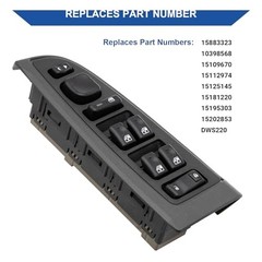 Master Power Window Switch & Bezel Front Driver Window Switch Panel 15883323