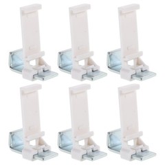 6 Pcs Clip-on Roller Blind Holders Mounting Hardware Curtain Clips
