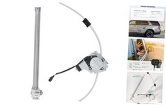 Power Window Regulator with 2-Pin Motor Assembly Compatible Rear Driver Side