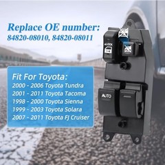Master Power Window Switch Front Left 98-00 Sienna 99-03 Solara 00-06 Tundra