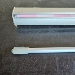 Retractable Roll Up Banner Stand Silver Aluminum Base Pole 33in Need repair Case