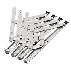 Casement Window Hinges – Stainless Steel, 2mm Thick, 10 Inch 2 Pair Silver