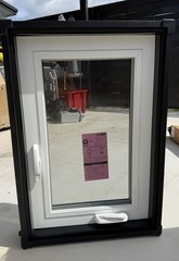 Sentinel Single-Hung Casement Home Window White Aluminum Double-Pane Laminated