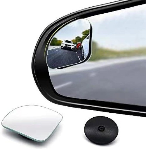 2pcs Frameless Convex Blind Spot Mirror, 360 Degree Adjustable HD Glass for Car