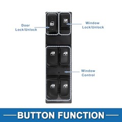 Car Power Window Switch No.935702G212 Front Left Driver Side Window Control