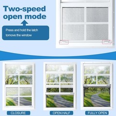 2 Pack 12″X18″ Sliding Shed Windows, Chicken Coop Windows – White Flush Mount W/