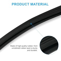 Front Windshield Seal Gasket, Left Or Right, Replacement Glass Windshield