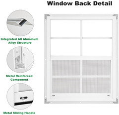 18″x23″ Shed Window 2-Pack with Tempered Glass for Outdoor Use